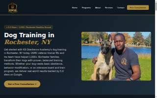 K9 Obedience Academy of Irondequoit website