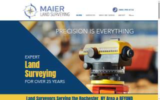 Maier Land Surveying website
