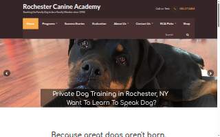 Rochester Canine Academy of Gates website