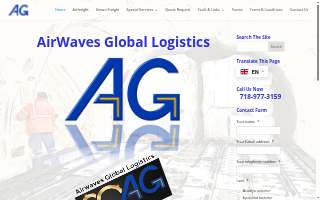 AirWaves Global Logistics website