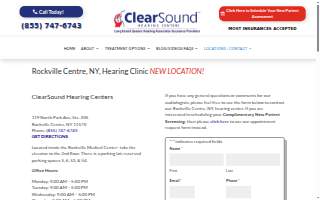 ClearSound Hearing website