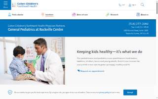 Cohen Children's Northwell Health Physician Partners General Pediatrics at Rockville Centre website