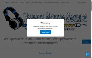 Heaven Bound Sounds Inc website