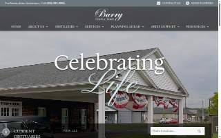 Barry Funeral Home website