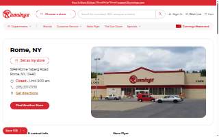 Runnings website