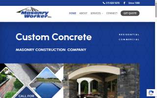 The Masonry Worker Inc. of Rome website
