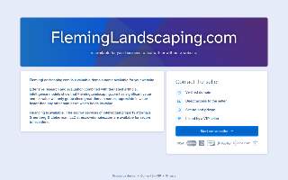 Fleming Landscaping and Masonry website