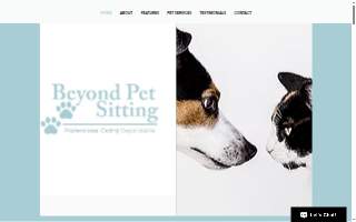 Beyond Pet Sitting website