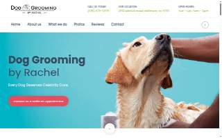 Dog Grooming By Rachel website