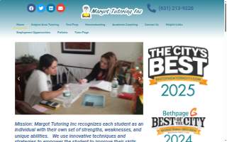 Margot Tutoring Inc website