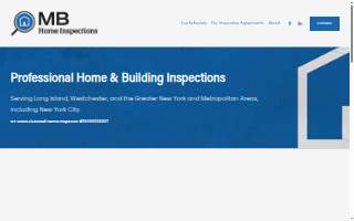 MB Home Inspections Inc. website