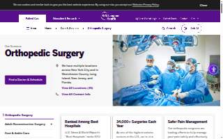 NYU Langone Orthopedic Surgery Associates of Roosevelt website