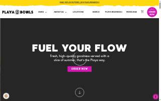 Playa Bowls website