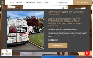 Prestige Window Works Repair & Installation of Merrick website