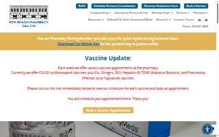 Rye Beach Pharmacy Compounding Center website