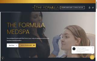 The Formula Medspa website