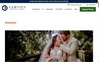 Complete Weddings + Events of Saratoga Springs website