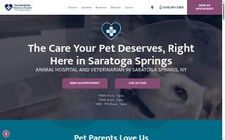 Cornerstone Veterinary Hospital of Saratoga Springs website