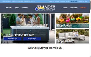 Islander Pools & Spas Inc website