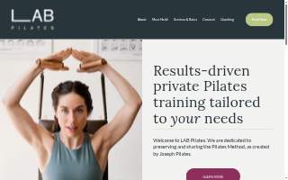 LAB Pilates website