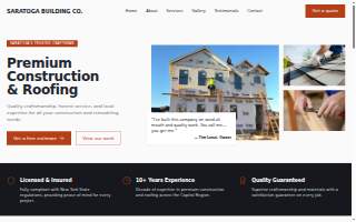 Saratoga Building Company website