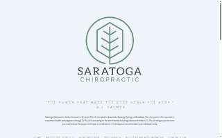Saratoga Chiropractic website