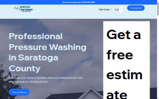 Upstate Softwash of Albany website