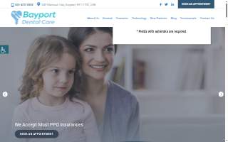 Bayport Dental Care website