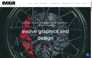 Evolve Graphics & Design website