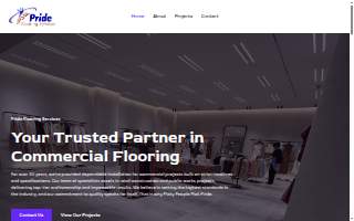 Pride Flooring Services website