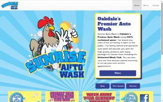 Sunrise Auto Wash website