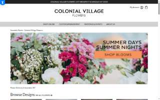 Colonial Village Flowers website