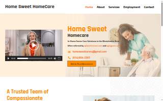 Home Sweet Homecare NY website