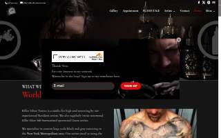 Killer Silver Tattoo Studio LLC of Scarsdale website