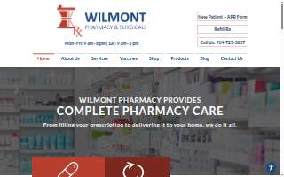 Wilmont Pharmacy website