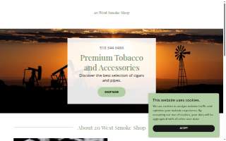 20 West Smoke Shop website