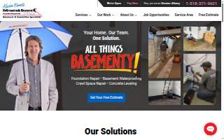 Adirondack Basement Systems of Schenectady website