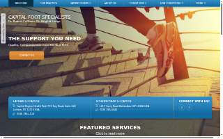 Capital Foot Specialists website