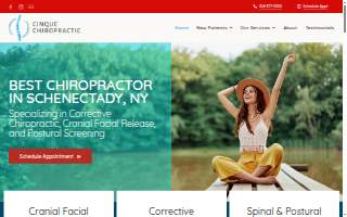 Cinque Chiropractic website