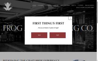 Frog Alley Brewing website