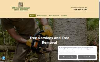 Harmony Tree Service website