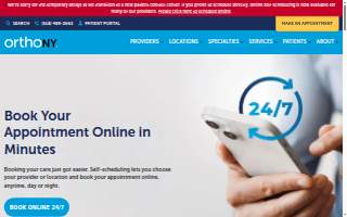 OrthoNY - Schenectady website