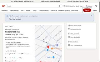 Walgreens Pharmacy website