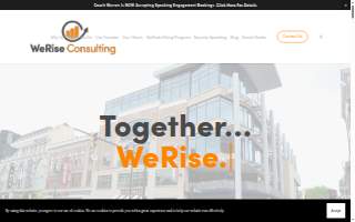 WeRise Consulting website