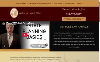 Witecki Law Office website