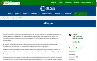 Complete Orthopedics of Selden website