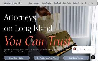 Winkler Kurtz LLP - Long Island Lawyers of Selden website