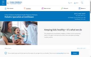 Cohen Children's Northwell Health Physician Partners Pediatric Specialists at Smithtown website