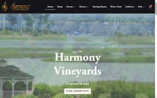 Harmony Vineyards of Smithtown website