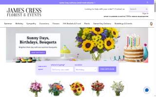 James Cress Florist of Smithtown website